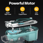 VIVOHOME 3 in 1 Multifunctional Stand Mixer with 6 Quart Stainless Steel Bowl, 650W 6 Speed Tilt-Head Meat Grinder, Juice Blender, Blue