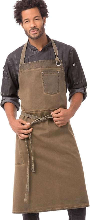Chef Works Unisex Dorset Chefs Bib Apron