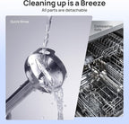 Consciot 4-in-1 Immersion Blender Handheld Max 1100W, Corded Stick Emulsifier with Entire Stainless Steel Blender Shaft, Trigger Speed Control, For Blending, Beating, Frothing, Mixing & More, Non-BPA