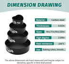 Cake Pan Set for Baking, Non-Stick Springform Pans Set of 4 (4, 7, 9 10 inch), Round Cheesecake Pan, Leak-Proof Cake Pans with Removable Bottom(Heart-4 Pcs)