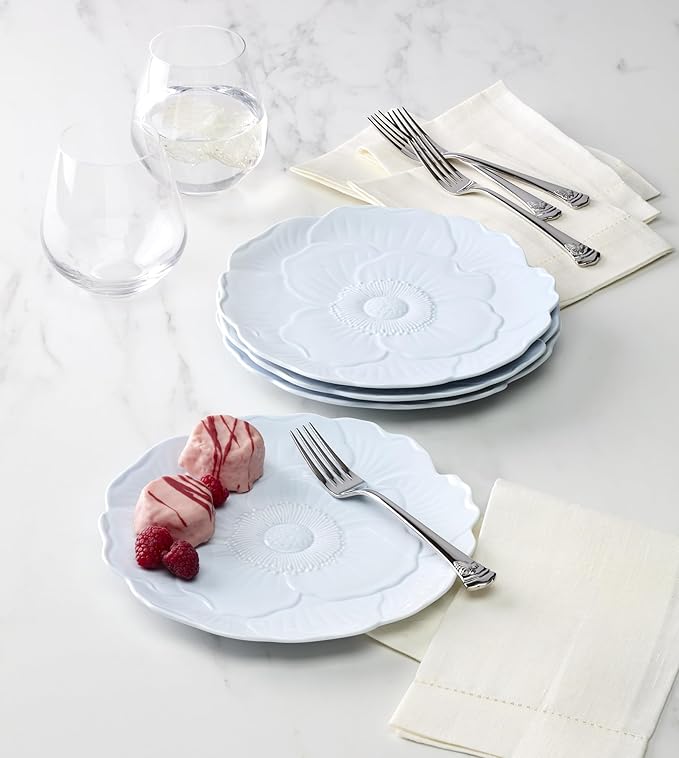 Lenox 897766 Butterfly Meadow Floral Accent Plates, Blue, Set of 4