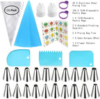 16 Inch Professional Piping Bags and Tips Set – 100Pcs Disposable Pastry Bags with Frosting Nozzles, Cake Decorating Kit for Cupcakes, Cookies, Icing, Perfect for Baking Tools and Kitchen Accessories