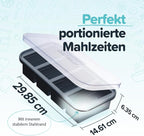 Souper Cubes 1 Cup Silicone Freezer Molds - Soup Cubes Perfect for Storing Broth, Rice, Leftovers and More - Silicone Freezer Trays with Lids for Meal Prep - Charcoal - 1-Pack