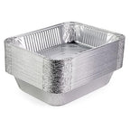 IDL Packaging Half-Size Aluminum Steam Table Pans - Deep, 13" x 11" x 3" (Pack of 25) - Disposable Foil Pan for Grilling, Roasting, BBQ, Cooking, Baking, Freezing