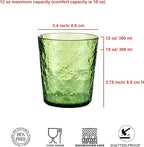 KX-WARE 12-ounce Acrylic Old Flashion Glasses Plastic Tumblers, set of 8 Mixed-Color