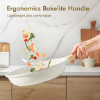 SENSARTE Nonstick Ceramic Frying Pan Skillet, 10 Inch Omelet Pan, Healthy Non Toxic Chef Pan, Induction Pan with Heat Resistant Handle, PFAS-Free