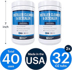 Essential Values Universal Descaler - Espresso Descaling Solution - Coffee Machine Cleaner - Critic Acid Tea Kettle Urn Water Distiller Cleaner - Manufactured in USA - 2 Pack