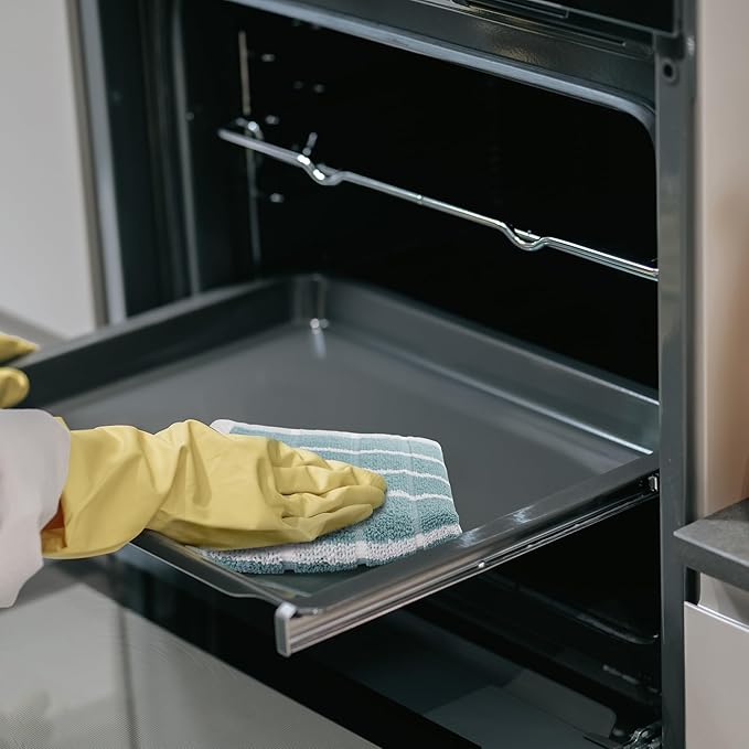 Urban Villa Dish Cloths Terry Cotton Pack of 6, Highly Absorbent Quick Drying Super Soft Premium Dish Towels for Kitchen with Hanging Loop Hand & Tea Towels - 12x12 Inch, (Aqua & White, Checks)