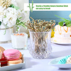 Nuogo 3000 Pcs Bamboo Cocktail Picks 4.13 Inch Bamboo Skewers Fruit Toothpicks for Appetizers Drink Garnish Sticks Handmade Food Pick with Looped Knot for Party Bar Snacks Sandwiches Drinks