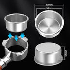 54mm Portafilter Basket Two Cup-Single Wall Filter Basket Stainless Steel Coffee Portafilter Basket Espresso Filter Basket