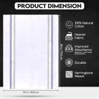 Premium Kitchen Towel (28”x20”, 12 Pack) 100% Cotton Dish Towels Cloths Large Hand Towels Tea Towels for Kitchen with Hanging Loop, Reusable Cleaning Cloths, Fast Dry Lint Free Linen | Gray Shades