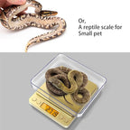 Fuzion Digital Kitchen Scale, 3000g/0.1g Precision Scale with 2 Trays, Small Mini Scales Digital Gram and Oz, Reptile Scale, Digital Coffee Scale, Lab Scale with Tare Function, LCD Display