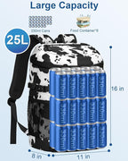 Cooler Backpack Insulated Waterproof,30 Cans Backpack Coolers Leakproof Lunch Backpack for Men Women Portable Soft Cooler Bag for Beach Camping Travel Picnic
