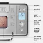 Neretva Bread Maker, 20-IN-1 2LB Bread Machine Dual Heater Bread Maker Machine Automatic with Nonstick Ceramic Pan, 15H Timer & 1H Keep Warm Set, Low Noise, Stainless Steel Breadmaker Recipe-Silver