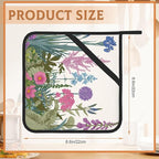 Weed Pot Holder Set of 2,Herbs and Wild Flowers Kitchen Heat Resistant Potholder for Women Men BBQ Cooking Baking