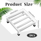 2 Pack Dunnage Rack 13.8" Long x 13.8" Wide, 3.9" Height Stainless Steel Dunnage Rack 1000+ Pound Capacity Storage Commercial Food Service Storage in Restaurant Kitchens Shop