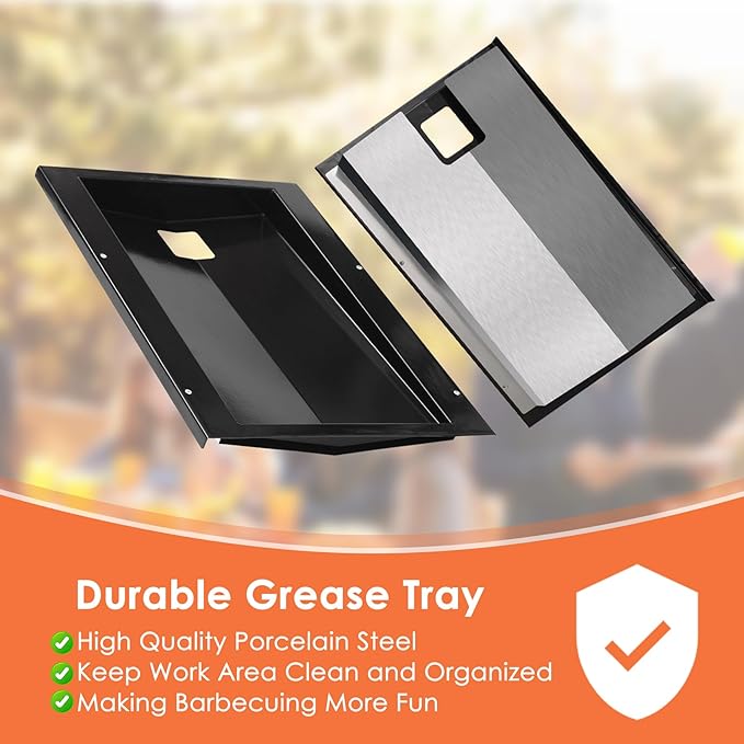 69804 Grease Tray for Weber Spirit 300 Series Grills, Drip Pan Tray for Weber Spirit E-310 (2013 and Newer), Spirit E-310 E-320 E-330 S-310 S-320 S-330, Grease Tray for Weber 69804 Parts