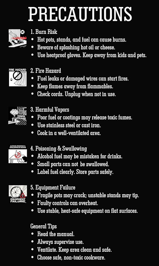 Artestia Swiss Design 2-QT Electric Fondue Pot for Meat, 1500W Ceramic Chocolate Melting Pot with Adjustable Temperature, 6 Fondue Forks, White Ceramic Pot with Rose-Gold Base (Black)