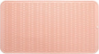 Silicone Dish Drying Mat for Multiple Usage,Easy clean,Eco-friendly,Heat-resistant Silicone Mat for Kitchen Counter or Sink,Refrigerator or Drawer Liner Pink 4XL 32 inches x 18 inches