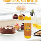 Honey Dispenser 18 oz honey dispenser no drip for Home Kitchen Double-head extrusion Syrup dispenser