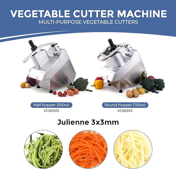 TK Universal Disc Replacement for Half and Round Hopper - Vegetable Chopper - Julienne 3x3mm.