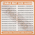 42"X60"Crystal PVC Table Cover Protector, Waterproof PVC Tablecloth, 2MM Thickened Protector for Table, Desk, Coffee Table, Workbench,Dresser, TV Stand, Counter