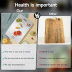 Titanium Cutting Board for Kitchen, No Toxic Double Sided Pure Titanium Cutting Boards for Kitchen, Easy to Clean, Meat, Fruit, Vegetables Chopping Board (14''L x 10''W)