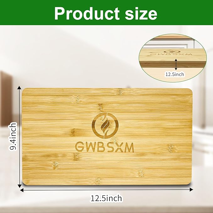 Compatible with Panasonic NB-G110P FlashXpress Toaster Oven - Bamboo Cutting Board with Heat-Resistant Non-Slip Feet, Built-in Handles, Saving Cabinet Space,Countertop Oven Accessories