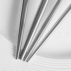 Homelux Theory 18/10 Stainless Steel Silverware Set, 2 Cutlery Set of 5pc Heavy Duty Spoons & Forks Set, Stainless Steel Kitchen Utensils, Adaline Royal Modern Utensils & Contemporary Flatware Set