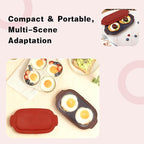 Microwave Egg Poacher for 2 Eggs,Microwave Egg Cooker, Multi-use Maker for Breakfast Sandwiches, 9.25x4.92x1.77 Inches, Portable for Home, Travel, Gifts