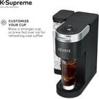 Keeurig KSupreme Single Serve KCup Pod Coffee Maker with MultiStream Technology, Strong Brew and Over Ice, 66 oz Dual‑Position Reservoir