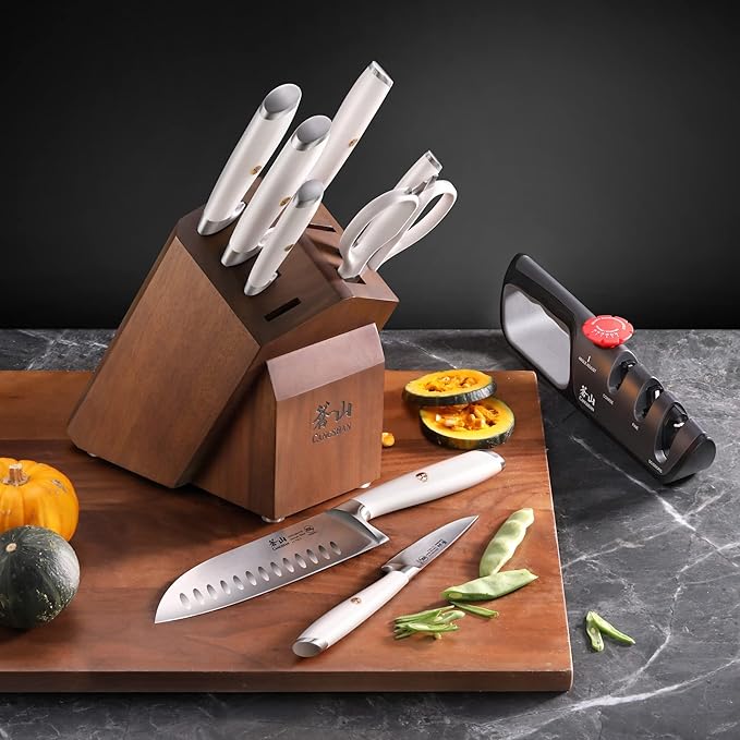Cangshan L1 Series 10-Piece Knife Block Set, Forged German Steel, 1027532