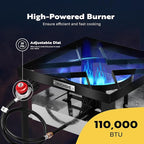 VIVOHOME 65 Qt. Seafood Boil Pot with 45 Qt. Basket and 110,000 BTU Propane Burner Stand for Crawfish Crab Shrimp Lobster