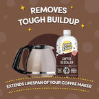 Lemi Shine Coffee Machine Descaler With Powerful Citric Acid | Coffee Maker Cleaning Supplies | Universal Cleaner Works For Nespresso, Keurig, Breville, & More, 4 Uses - 15 oz. Bottle