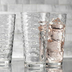 Glaver's Drinking Glasses Set of 10 Highball Glass Cups, 17 Oz Cooler Glassware. Home and Bar Everyday Basic Drinkware Elegant Kitchen Glasses for Water, Juice, Cocktails, Iced Tea.