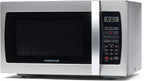 Farberware Countertop Microwave 1000 Watts, 1.3 Cu. Ft. - Microwave Oven With LED Lighting and Child Lock - Perfect for Apartments and Dorms - Easy Clean Stainless Steel