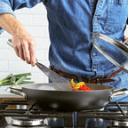 GreenPan Chatham Hard Anodized Healthy Ceramic Nonstick, 11" Everyday Frying Pan Skillet with 2 Handles and Lid, PFAS-Free, Dishwasher Safe, Oven Safe, Gray