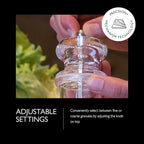 Cole & Mason 505 Refillable Spice Mill - Kitchen & Home Accessory - Table Pepper Grinder - Peppercorn Included - Acrylic - Pepper Mill 5.5"