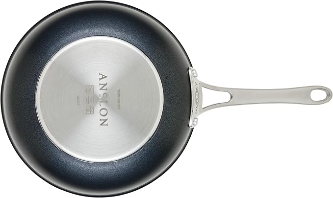Anolon X Hybrid Nonstick Induction Stir Fry Wok Pan Cookware with Lid, Dishwasher Safe, Compatible with All Stovetops, 10 Inch - Charcoal Gray
