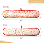Maison d' Hermine Double Oven Mitts 100% Cotton 7"x35" Double Oven Mitt Heat Resistant BBQ Cooking Gloves with Loop, Baking, Grilling, Home, Kitchen, Handling Hot Pans (Crystal Star)
