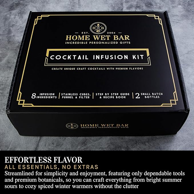 Premium DIY Whiskey Making Kit – 15-Piece Cocktail Infusion Set with Recipe Guide, Glass Bottles, Stainless Cubes, & Bar Tools – Ideal for Whiskey, Bourbon, Vodka, Gin, & Tequila Enthusiasts