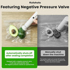 [2025 New Version] Kulukulu Vacuum Sealer Set, Portable Vacuum Sealer Machine for Food Storage and Sous Vide + 30 Reusable Vacuum Seal Bags(15 Medium Size + 15 Big Size)