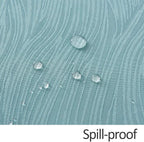 maxmill Jacquard Table Cloth Swirl Design Water Proof Wrinkle Free Spillproof Heavy Weight Soft Tablecloth Decorative Fabric Table Cover for Outdoor and Indoor Rectangular 60 x 104 Inch Turquoise