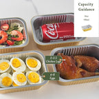 7"x5" Sturdy Foil Pans with Snap-On Lids (20 Packs) | 2X Thicker Heavy Duty Reusable Foil Tin 31oz | Grill Oven Microwavable Multi-Use Pan, | Disposable Aluminum Foil Pan for Baking Cooking