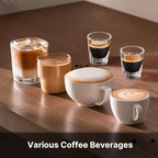 Espresso Machine with Grinder, Espresso Maker with 58MM Portafilter & Milk Frother, Latte Machine, Cappuccino Machines for Home, Automatic Stainless Steel Expresso Coffee Machines