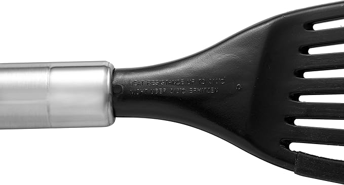 KSENDALO Fish Spatula Egg Flexible Slotted Turner Flipper, Silicone Coated Edged Kitchen Utensil for Nonstock Cookware, Lightweight & Sturdy Cooking Tool for Fish, Eggs, Pancakes, Omelettes