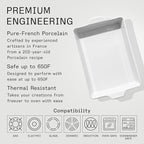 Made In Cookware - Rectangular Baking Dish - White - Hand Crafted Porcelain - Professional Bakeware - Made in France