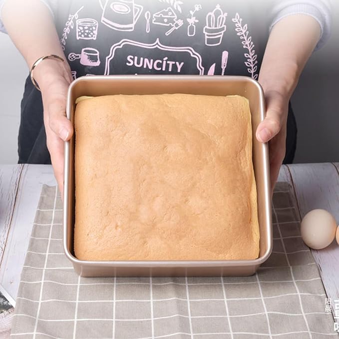 Baking Sheet Pans,2 Pack Nonstick Baking Sheet Pans,Cookie Sheet, Brownie Pan, Bread Pan for Toaster Oven, Small Baking Tray,Bakeware for Cakes, Cookies & Breads (9 Inches)