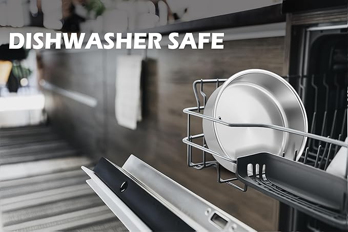 Leonyo 8Inch Round Cake Pans Set of 3, Stainless Steel Circle Layer Cake Baking Pans Set, Metal Round Baking Tins for Wedding Party, Dishwasher Oven Safe