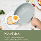 Nonstick Frying Pans Ceramic Skillet: 11 Inches Non Stick Egg Fry Pan - PFOA PTFE PFAs Free